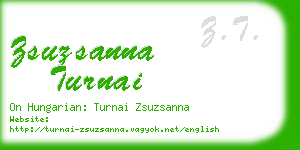 zsuzsanna turnai business card